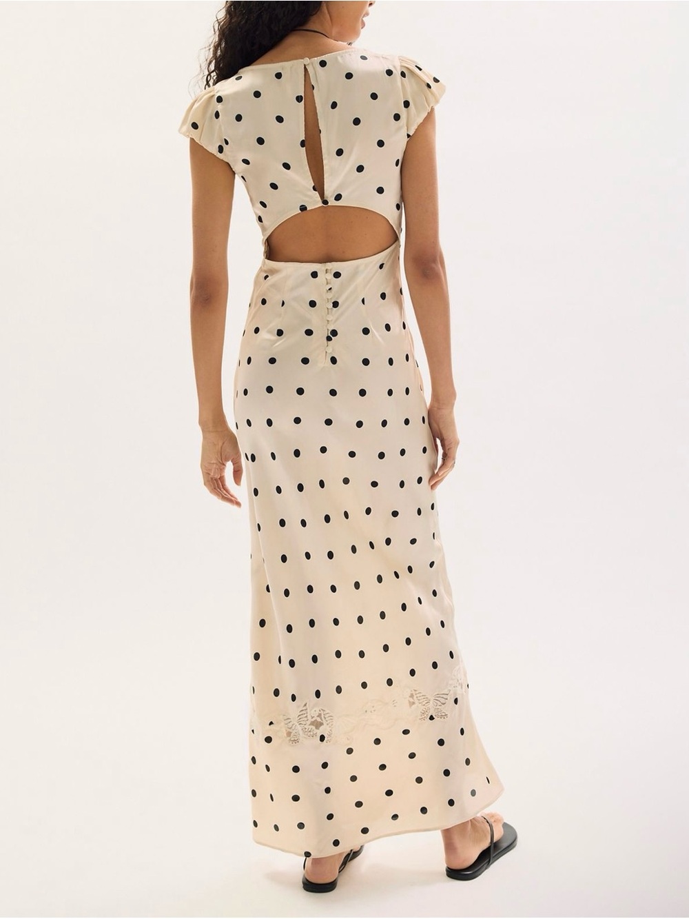 Free People Butterfly Babe Maxi Dress Size Large RT $198 Tea Combo - Picture 3 of 10